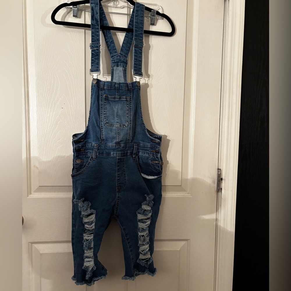Distressed Overalls